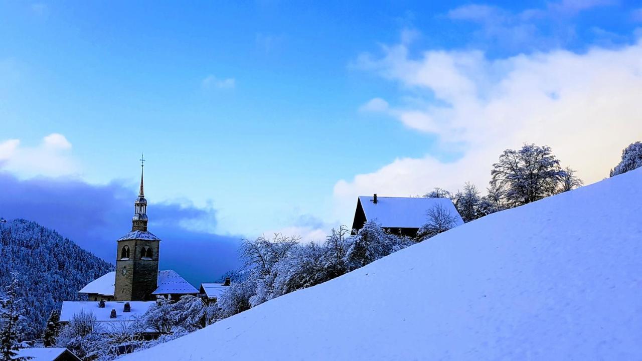 מלון Saint-Nicolas-la-Chapelle  Chalet La Source מראה חיצוני תמונה